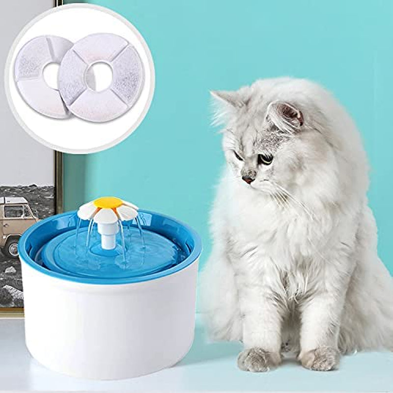 Cat Fountain Filter Replacement, 4, 8, 16 Pack Triple High-Efficiency Filtration System, Cat Water Fountain Filter Replacement with Activated Carbon and Ion Exchange Resin for Automatic Cat Fountain