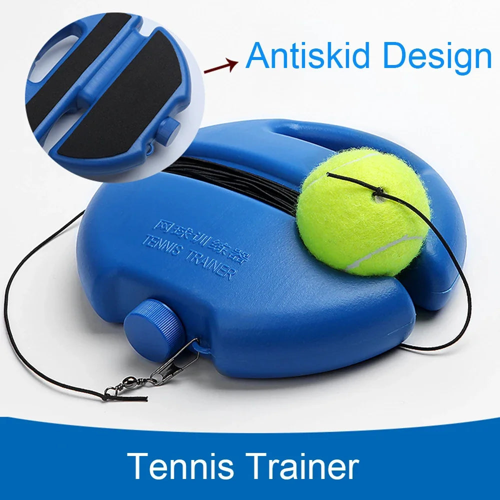 1Set Tennis Trainer Professional Training Primary Tool Self-Study Rebound Ball Exercise Tennis Ball Indoor Tennis Practice Tool