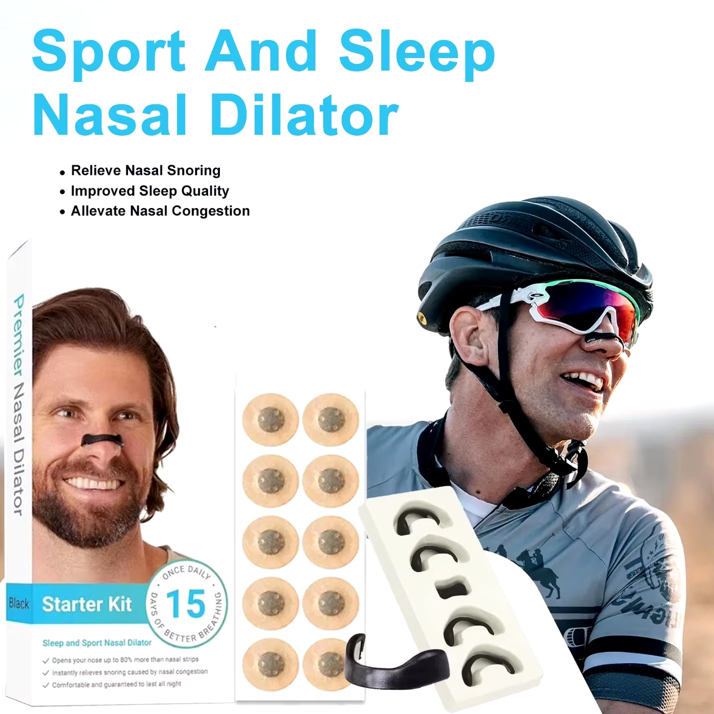 Nasal Dilator Sleep Nasal Strips Nose Breathe Better Sleeping anti Snoring Magnetic Nose Clip Sports Nasal Strips